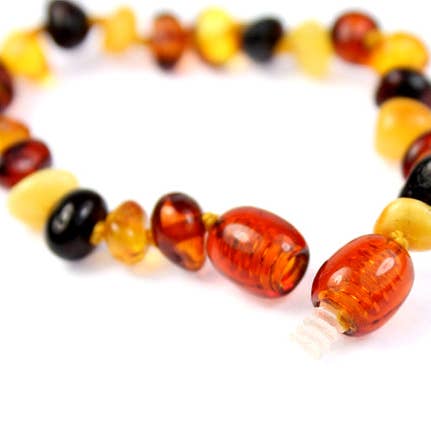 SilverAmber Jewellery - Wholesale Beaded Bracelet - Beautiful Baroque Bracelets & Anklets in Cognac, Mix, Lemon & Honey colours - Various Sizes14