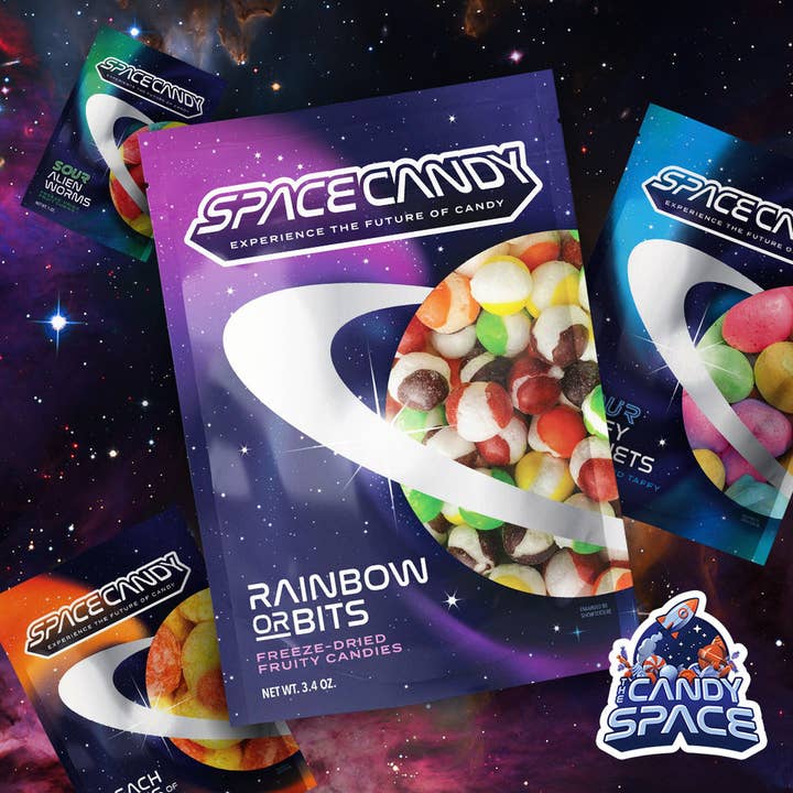 Space Candy - Wholesale Hard Candy - Rainbow Orbits: Freeze-Dried Fruity Candies (3.4oz)1