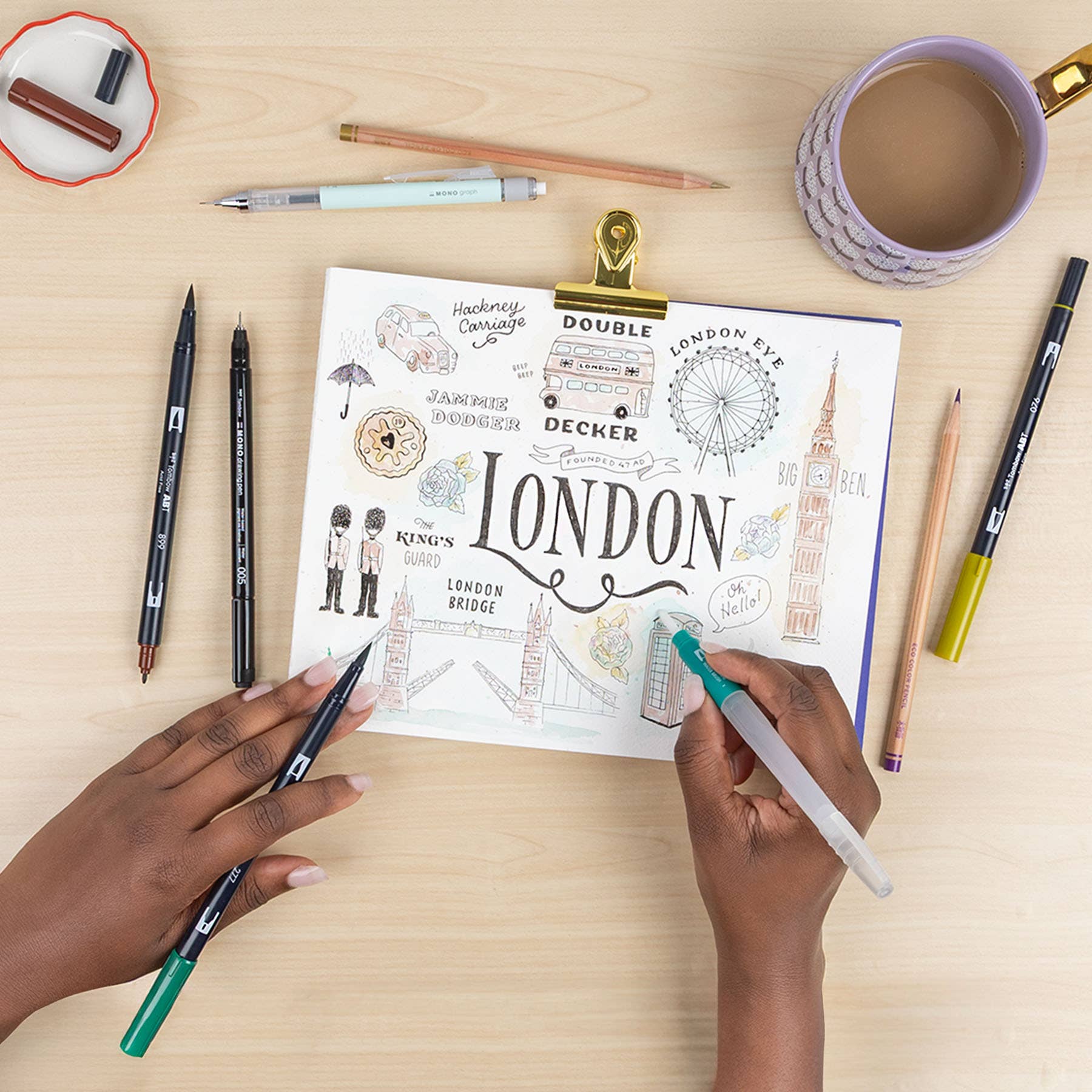 Tombow - Wholesale Marker - Urban Sketching Set6