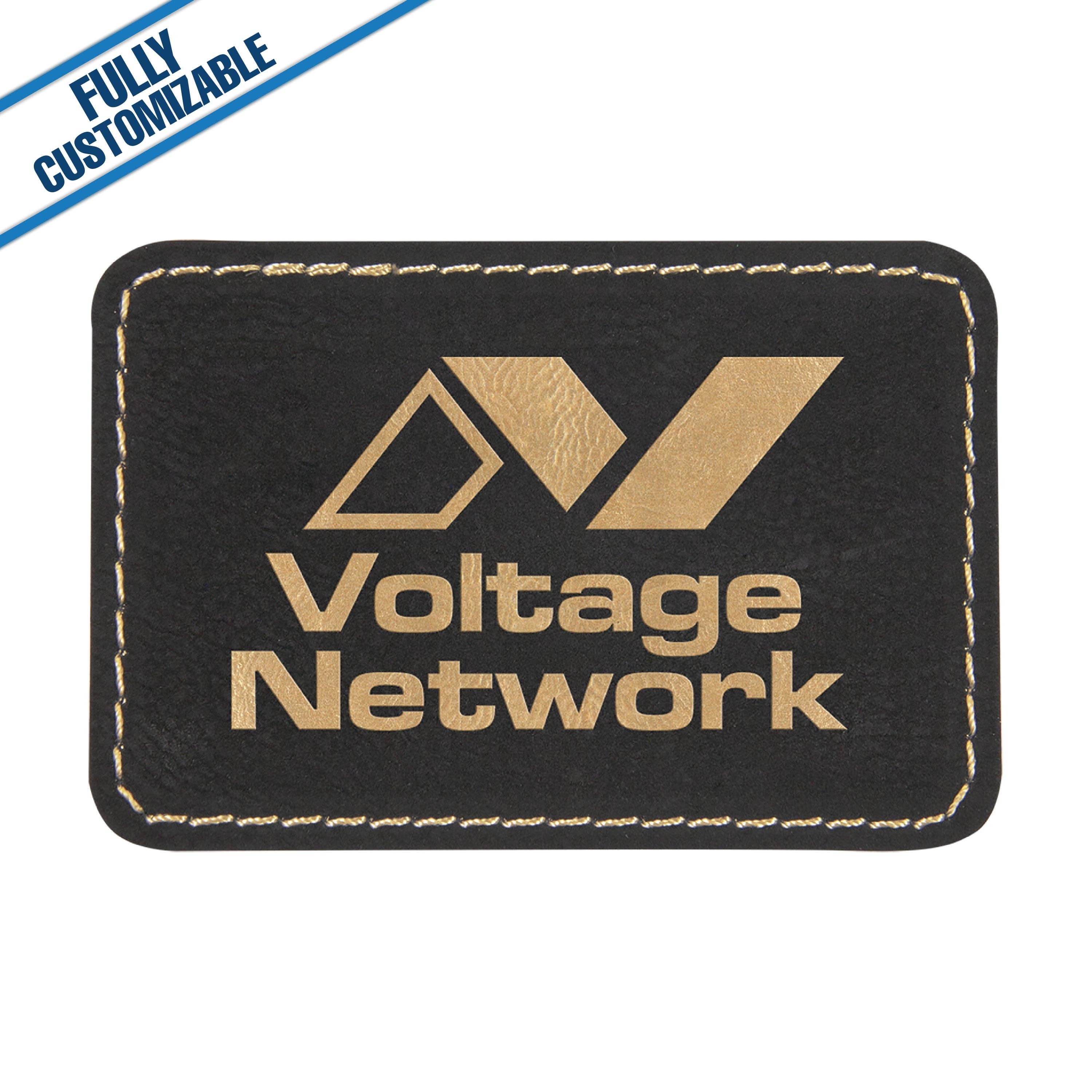 GiftWorksPlus - Wholesale Patch - Engraved Leatherette Rectangle Patch - Fully Customizable13