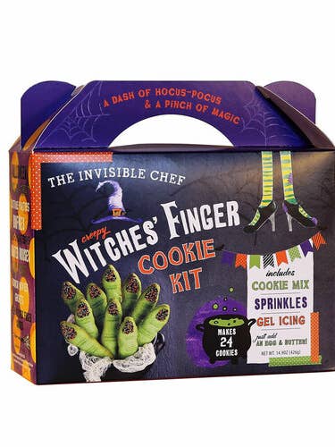 Kit de biscuits pour doigts Creepy Witches — 14,9 oz pour la vente par The Invisible Chef