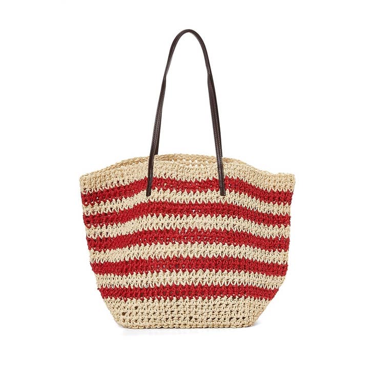 DNMC - Wholesale Tote Bag - Women's - Large Straw Beach Bag - 5 Colors!