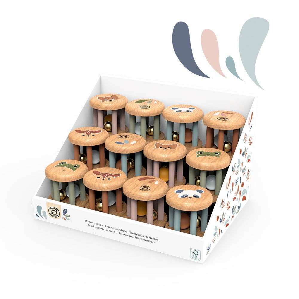 Speedy Monkey - Wholesale Handheld Rattle - Baby - Display of Roller Rattles (12 units)2