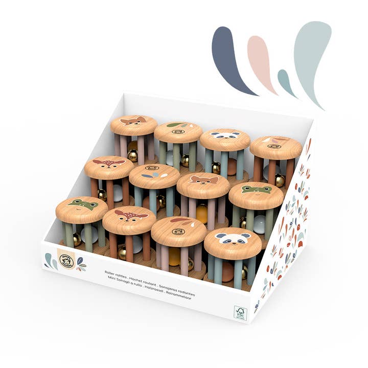 Speedy Monkey - Wholesale Handheld Rattle - Baby - Display of Roller Rattles (12 units)2