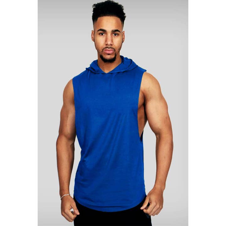 Paperdoll - Wholesale Athletic Top - Men's - MENS BODYBUILDING HOODED TANK TOP 12