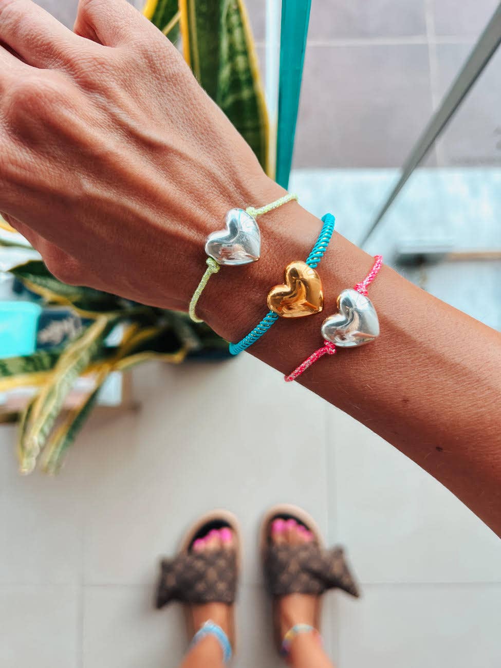 Goupi - Wholesale Charm/Dangle Bracelet - Colorful cord bracelet with bull heart charm3