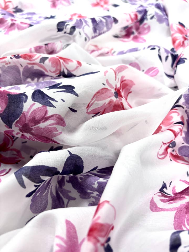 High-quality Silk Cotton Voile Fabric Made in Italy. for wholesale by Ermani Group Inc - Sustainable High-End Fabrics