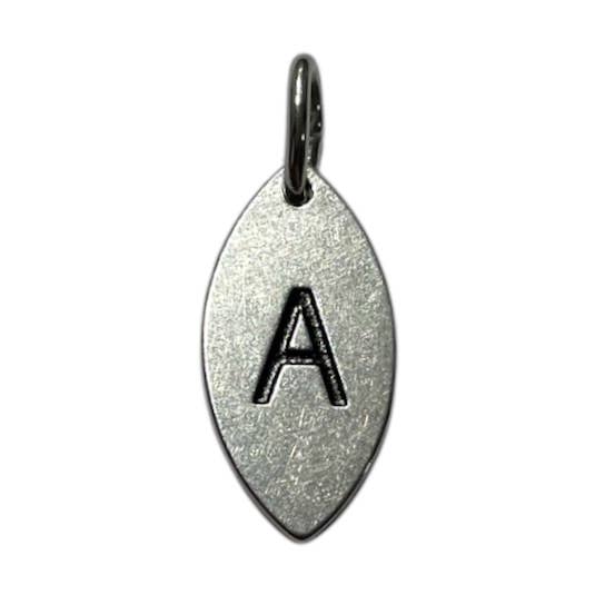Stainless Steel Charm - A for wholesale by Instinct UK