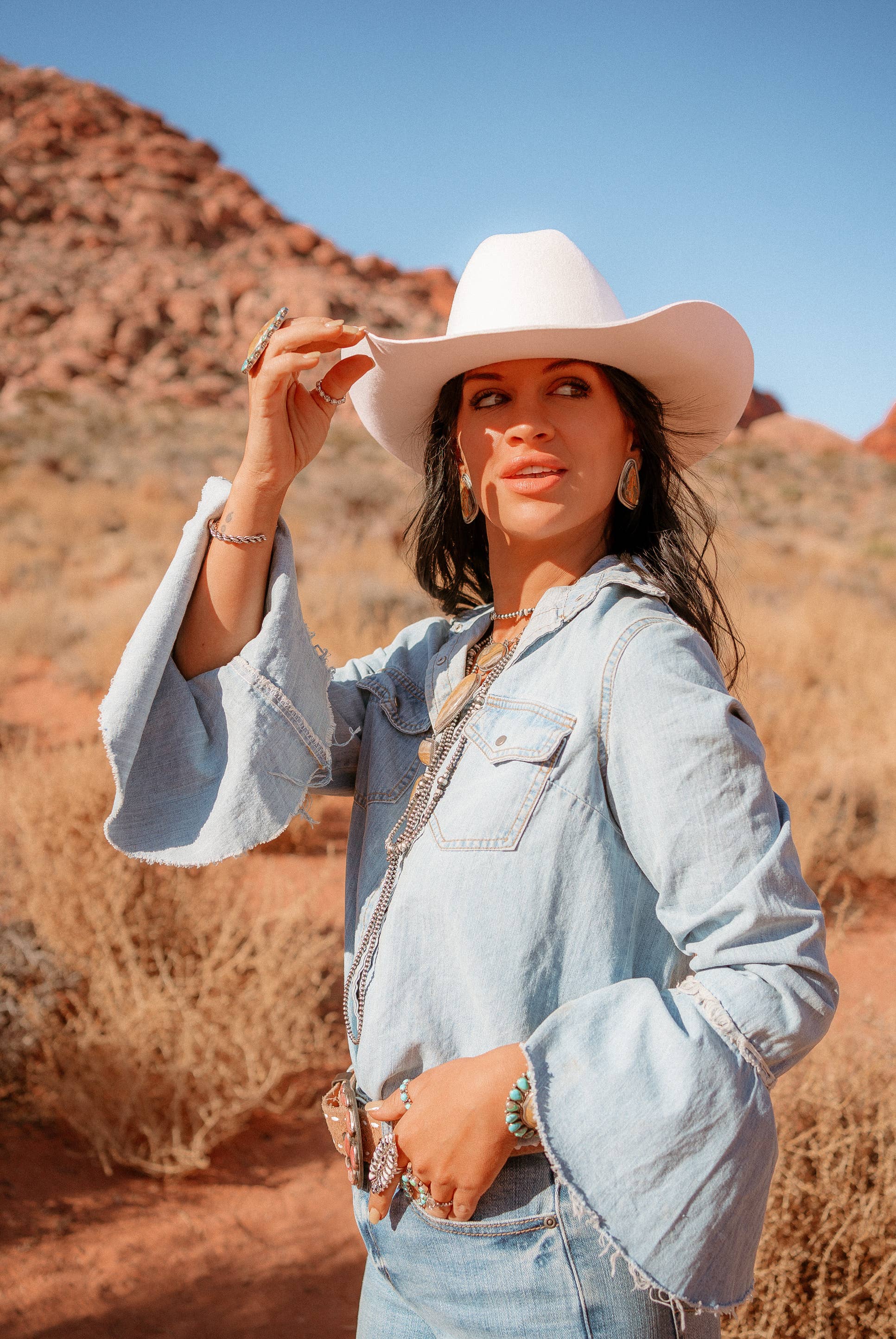 American Hat Makers - Wholesale Cowboyhoed - Uniseks - 100% wollen vilten western cowboyhoed - Style Cattleman11