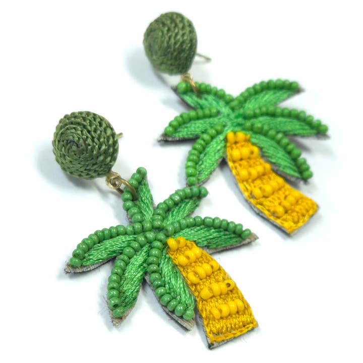 Greater Goods Imports & Wholesale - Wholesale Dangle Earrings - E1904 AE5538 Palm Tree Earrings1