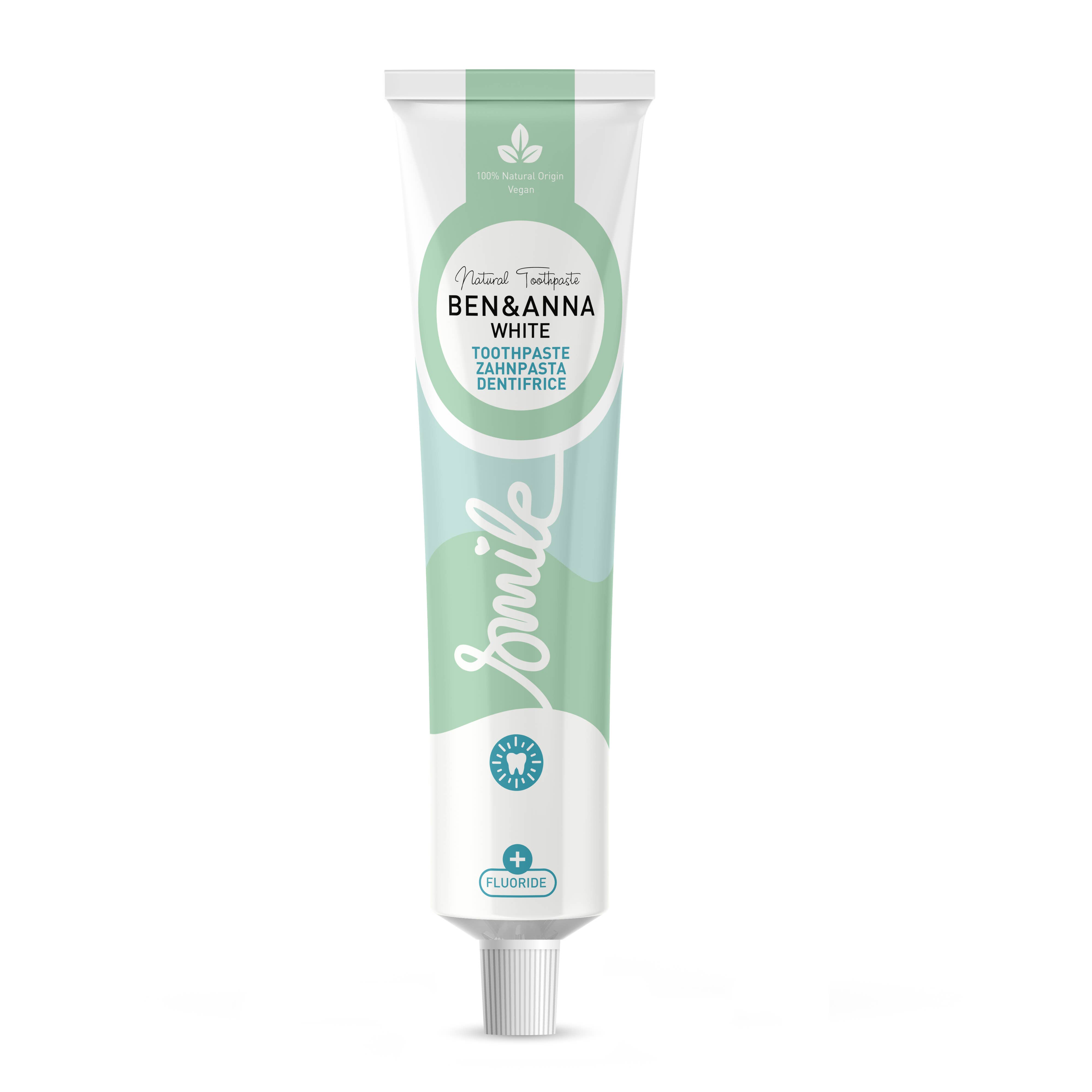 Ben & Anna – wholesale Toothpaste – Toothpaste Tube-White 1