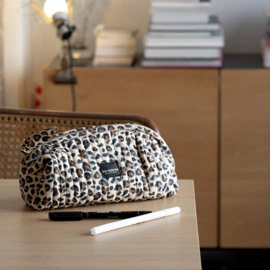 Love Explorers - Wholesale Pencil Case/Pouch - Pencil Bag - beige leopard