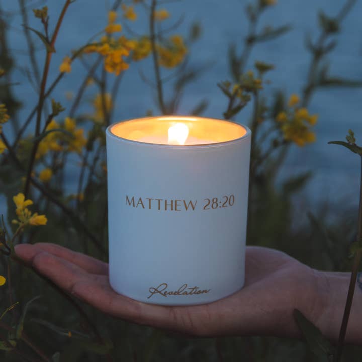 Revelation Candle - Wholesale Jar/Filled Candle - BEST SELLER "I Am With You Always" Revelation Candle4