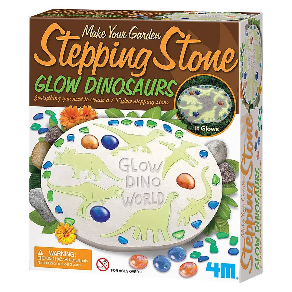 The Toy Network - Wholesale Stepping Stone - T14 Make Your Garden Stepping Stone Glow Dinosaur 12/5