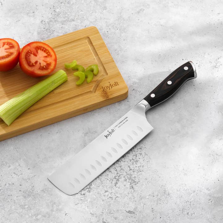 JoyJolt - Wholesale Kitchen/Utility Knife - 7” Nakiri Knife. High Carbon x50 German Steel Kitchen Japane2
