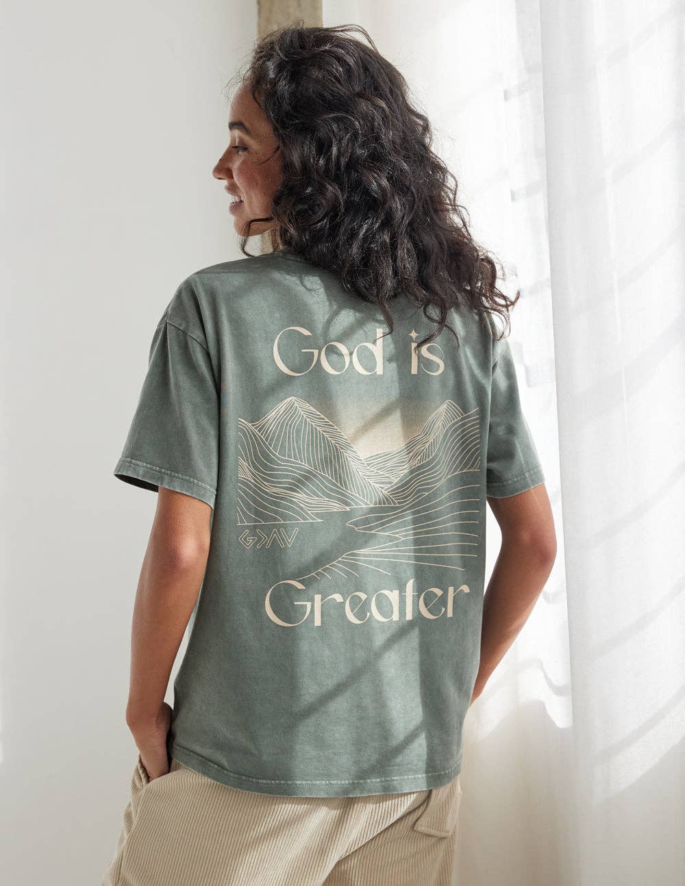 Elevated Faith - Vente T-shirt sérigraphié – femme - T-shirt unisexe God Is Greater4
