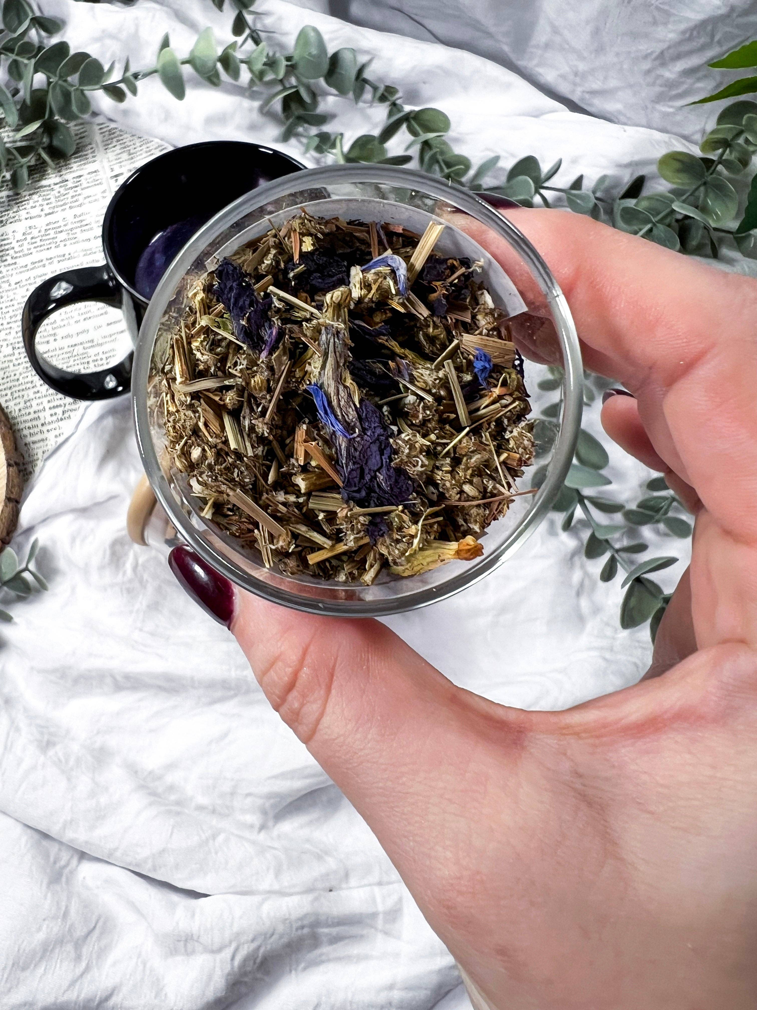 Moon Street Kits - Wholesale Loose Tea - Infusión Espiritual: Té de Hierbas con Glitter Comestible6