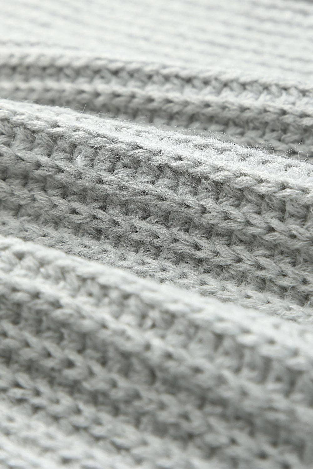 Gray Solid Buttoned Drop Shoulder Sweater for wholesale on Faire10