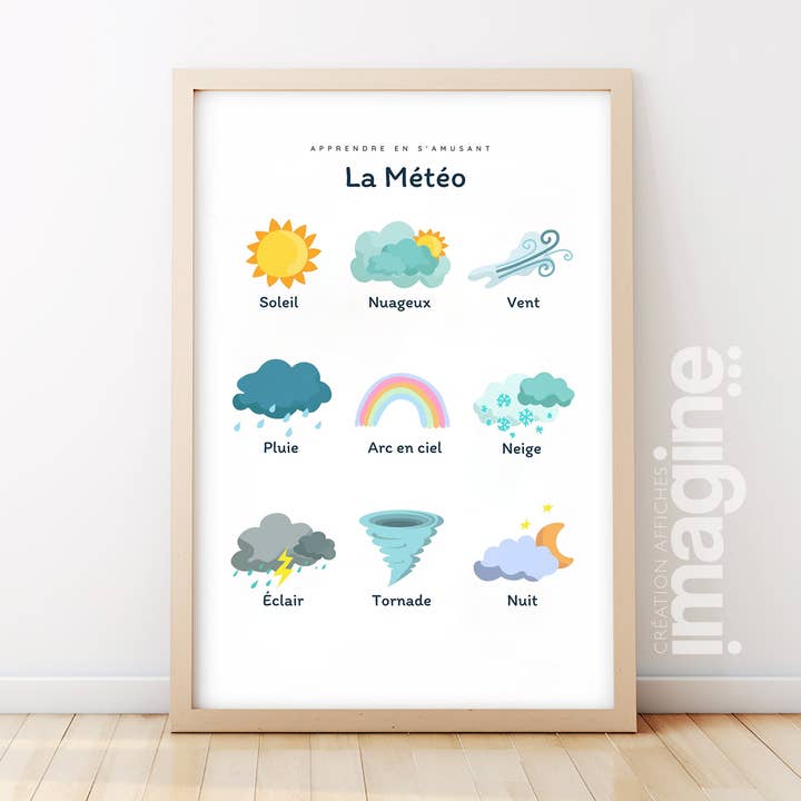 Conheça o cartaz meteorológico por atacado de Imagine affiche