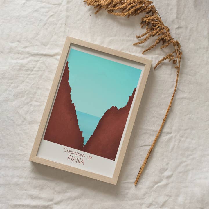 Affiche Calanques de Piana pour la vente par Wakatp