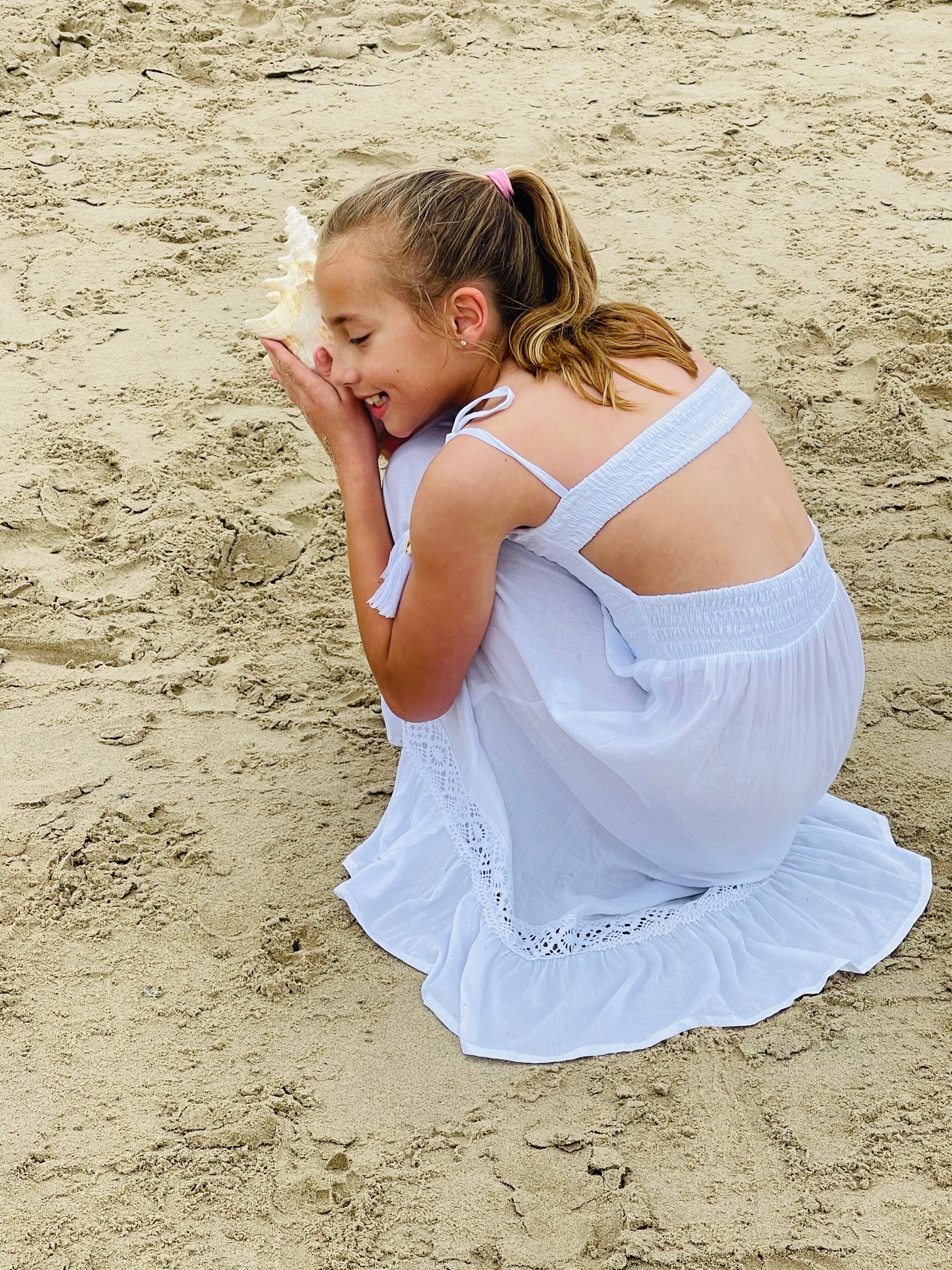 Blanc Robe Avalon pour enfants en vente sur Faire2