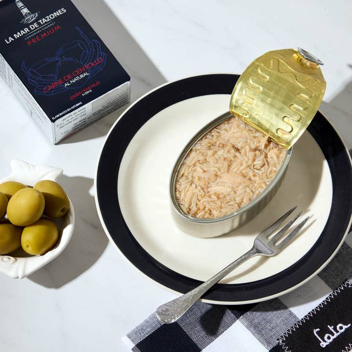 Lata – Engroshandel Fisk på dåse – La Mar de Tazones Edderkoppekrabbekød Premium5