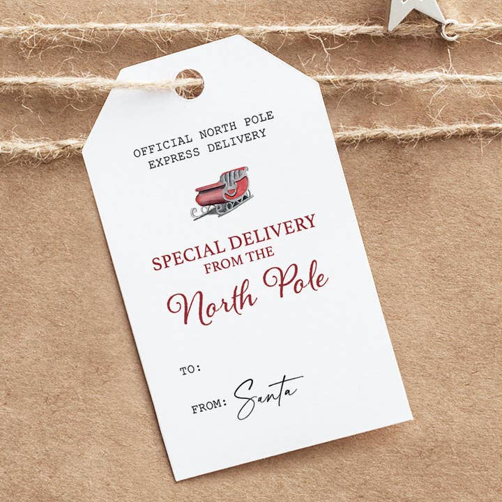 Weihnachtsmann-Geschenkanhänger für Weihnachtsgeschenke für den Großhandel von The Lighthouse Sketchbook