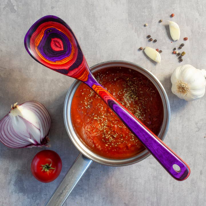 Baltique® Waikiki Colorful Wooden Cooking Spoon, 12.5" for wholesale by Totally Bamboo