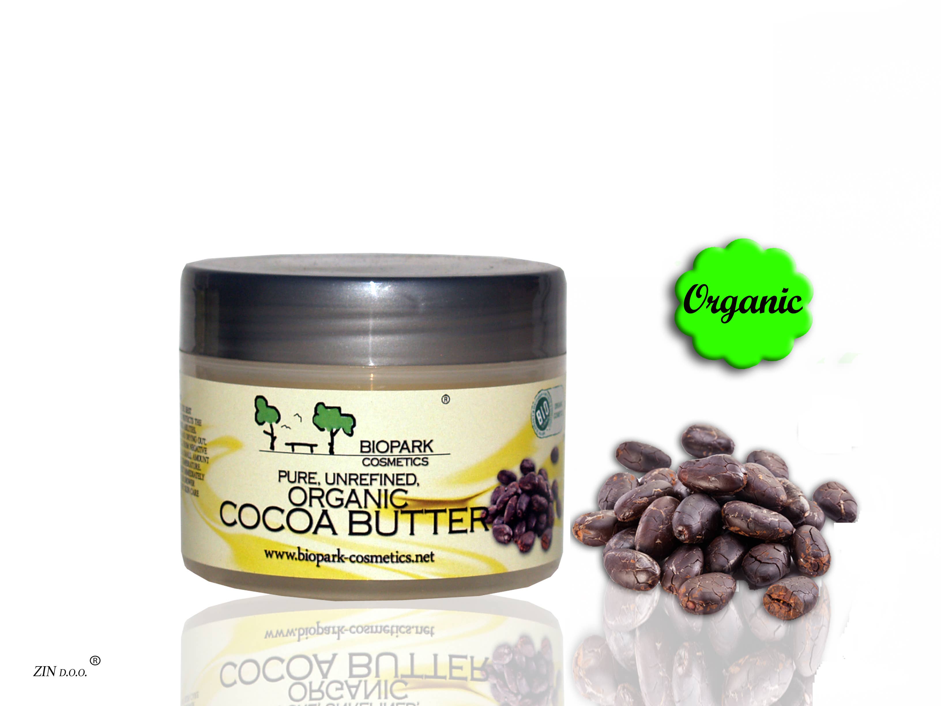 Biopark Cosmetics - Wholesale Body Balm/Butter - Organic Cocoa Butter, 100g