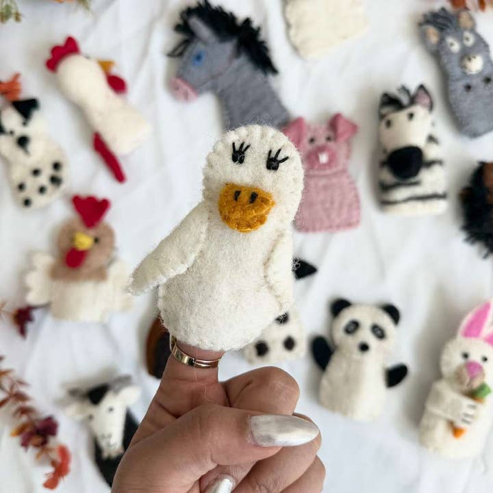 Karma Nepal Crafts - Wholesale Finger Puppet - Kids & Baby - Handmade  Wool Felted Farm Animal Finger Puppet14