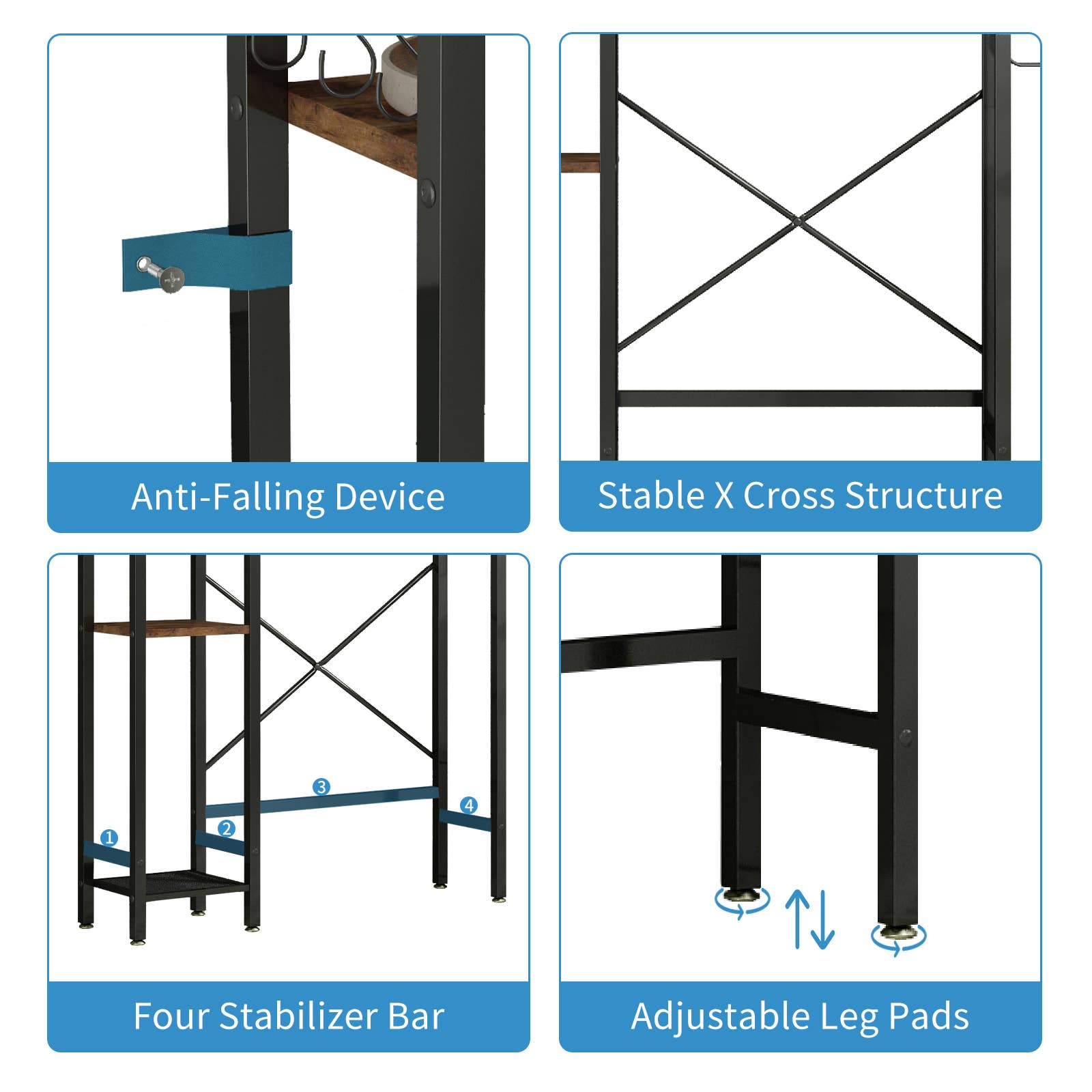 39F Inc. - Vente Supports de plantes - Support de plantes en métal à 8 niveaux avec lampe de culture pour intérieur20