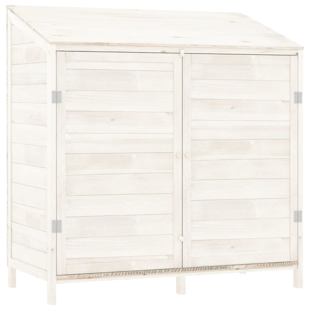 Greenwestons - Wholesale Outdoor Ornament/Decor - Green's Garden Shed White 40.2"x20.5"x44.1" Solid Wood Fir1