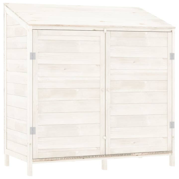 Greenwestons - Wholesale Outdoor Ornament/Decor - Green's Garden Shed White 40.2"x20.5"x44.1" Solid Wood Fir1