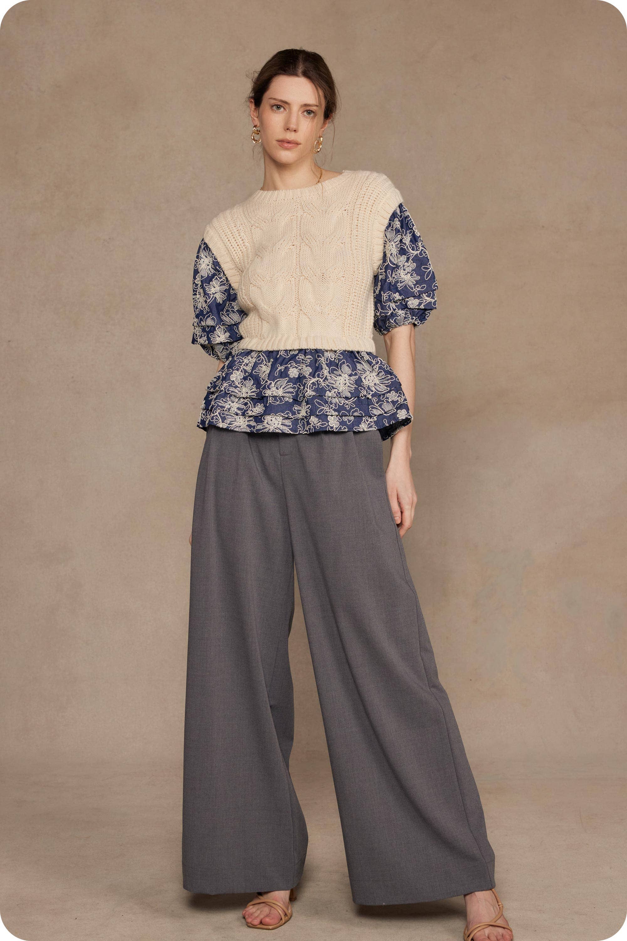 Strut & Bolt – wholesale Byxor - Dam – Kostymbyxor med vida ben12