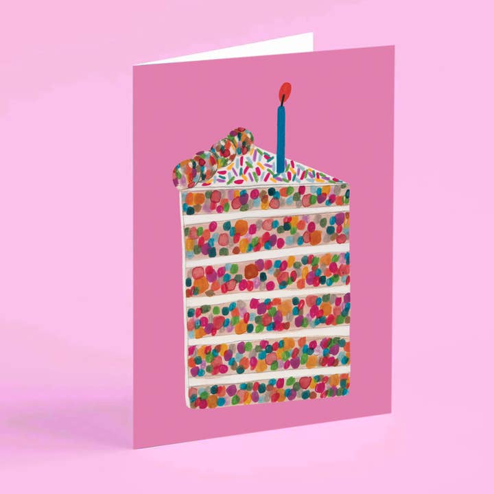Daria Solak Illustrations - Wholesale Birthday card - PIECE OF CAKE card1