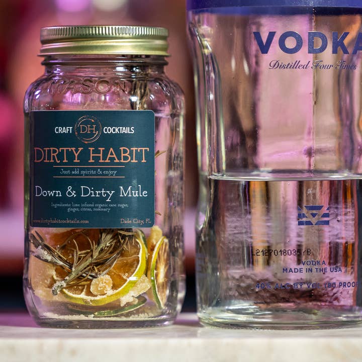 Dirty Habit Cocktails - Wholesale Cocktail Mix/Syrup - Down & Dirty Mule Dirty Habit Cocktail Mix3