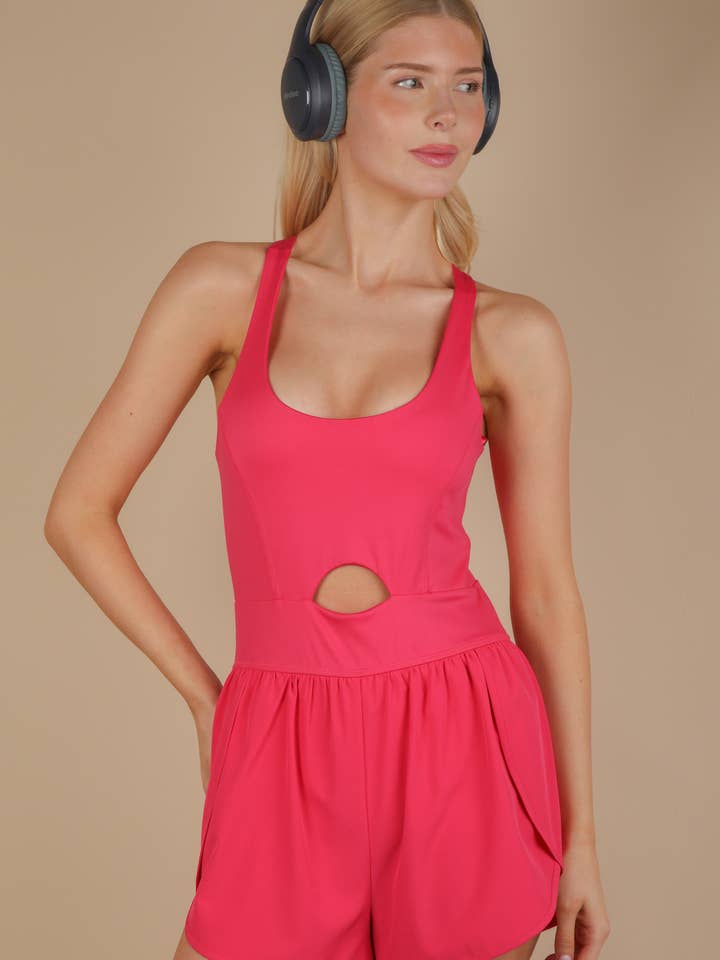 NP70880-Macacão Recortado na Frente Activewear C/ Forro de Cueca por atacado de VERY J