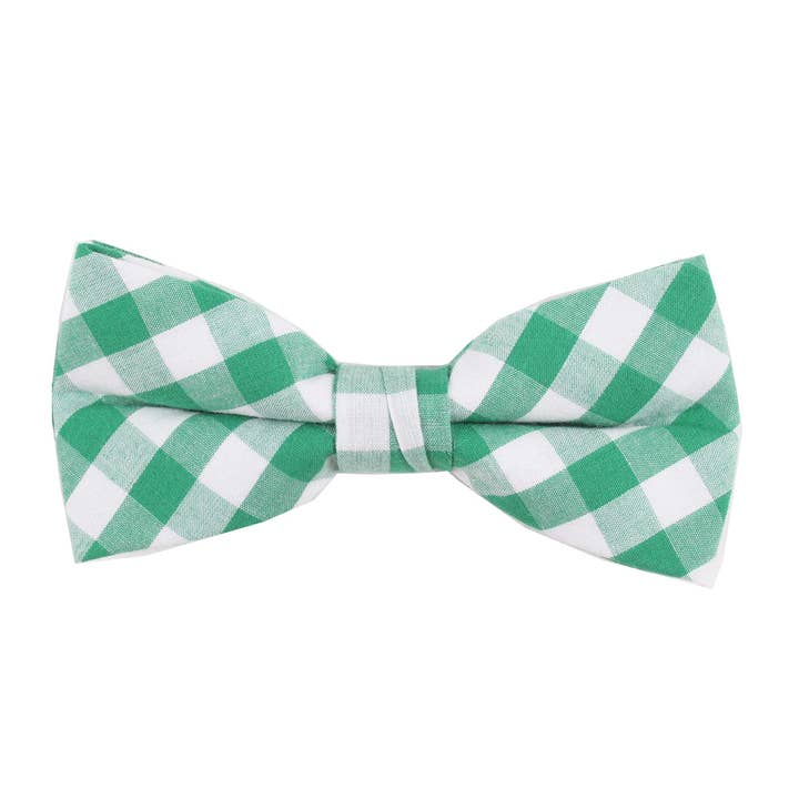 Nœud papillon à carreaux vert pour la vente par Born To Love