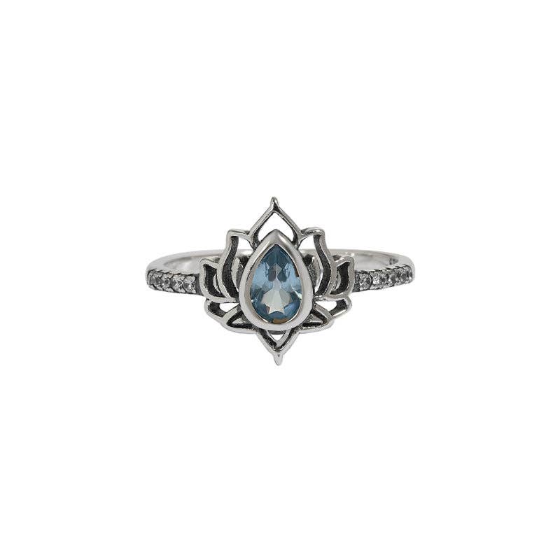 Perimade & Co. LLC – Engroshandel Solitairering – Vintage Lotusblomst Statement Ring i 925 Sterling Sølv6