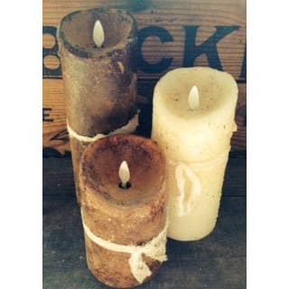 Raggedy Junction - Wholesale Flameless Candle - 3x6" Moving Flame Flameless Timer Pillar Candle 1