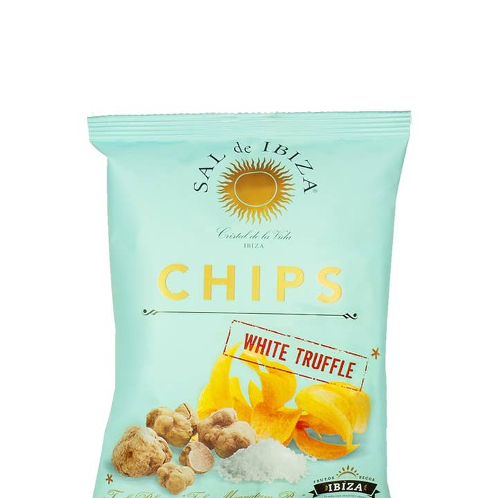 Made in Spain - Wholesale Chips - "White Truffle Potato Chips", Sal de Ibiza 45 g