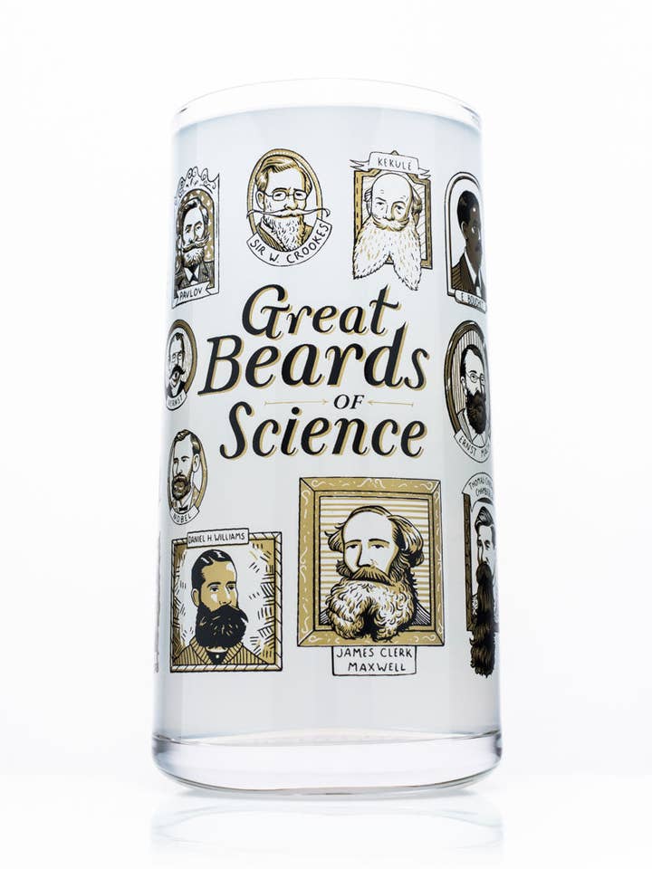 Verres à boire Grands Barbus de la Science (Lot de 4) pour la vente par Cognitive Surplus
