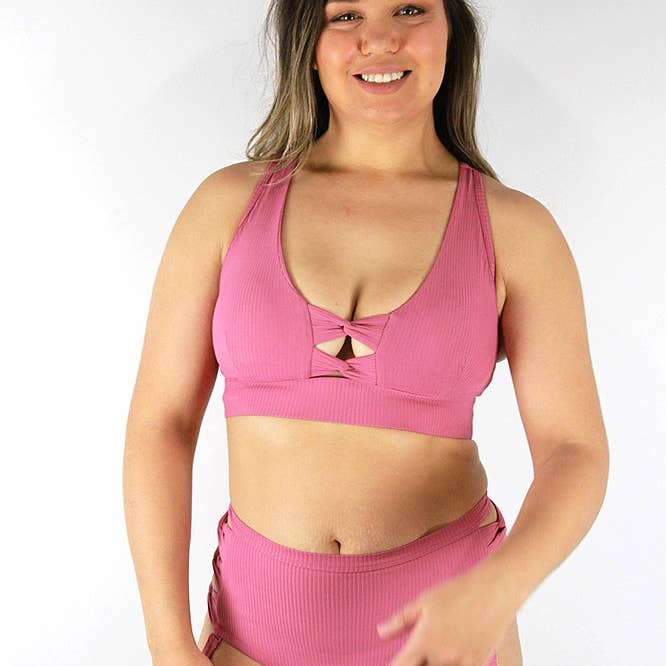 Sasha Sports Bra - Dusty Pink for wholesale by Rarr Designs