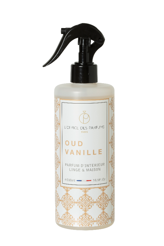 L'Office des Parfums - Vente Vaporisateurs d'ambiance et de linge - PARFUM INTERIEUR OUD VANILLE 500ml1