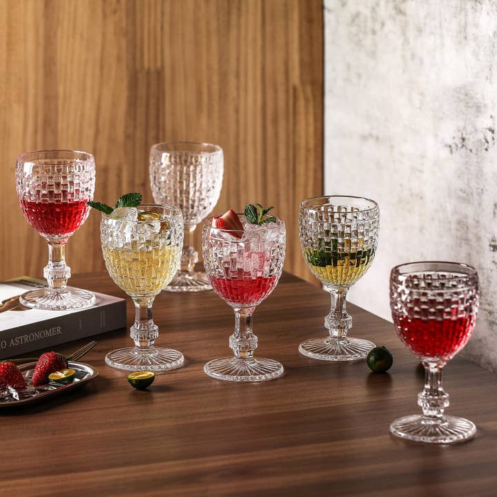 Everest Global - Wholesale Wine Glass - Weave Collection Goblet Glass set of 64