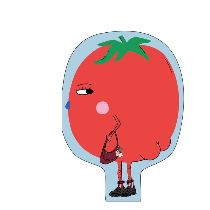 Eat the Moon | Greeting cards and stationery – wholesale Everyday greeting card – Hey Tomato! Die cut everyday greeting card | funny card2