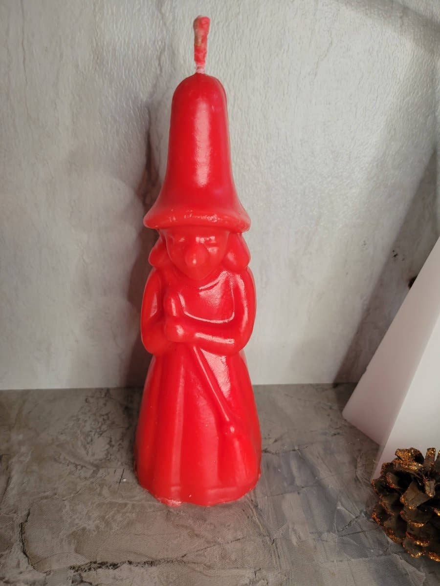 My Magic Place Shop - Wholesale Novelty Candle - Handmade Witch figurine Candle, Black candle witchy candle R0