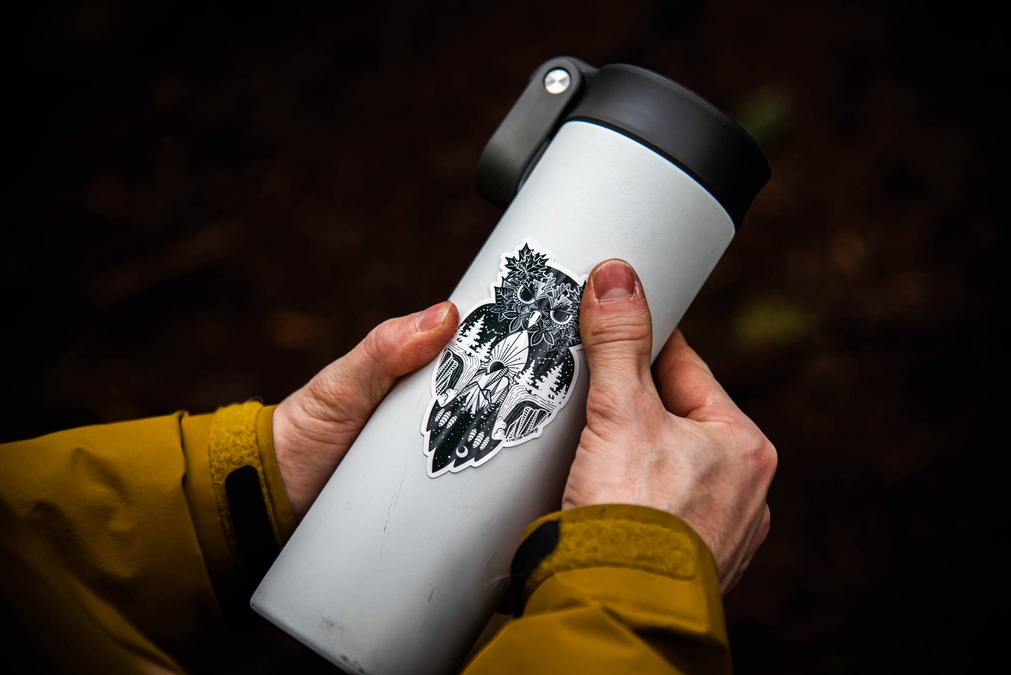 Mountain Mornings - Wholesale Sticker - Owl Sticker2