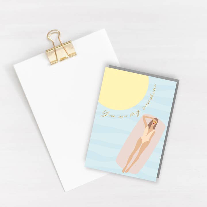 You're my sunshine card for wholesale by Três Paper Co