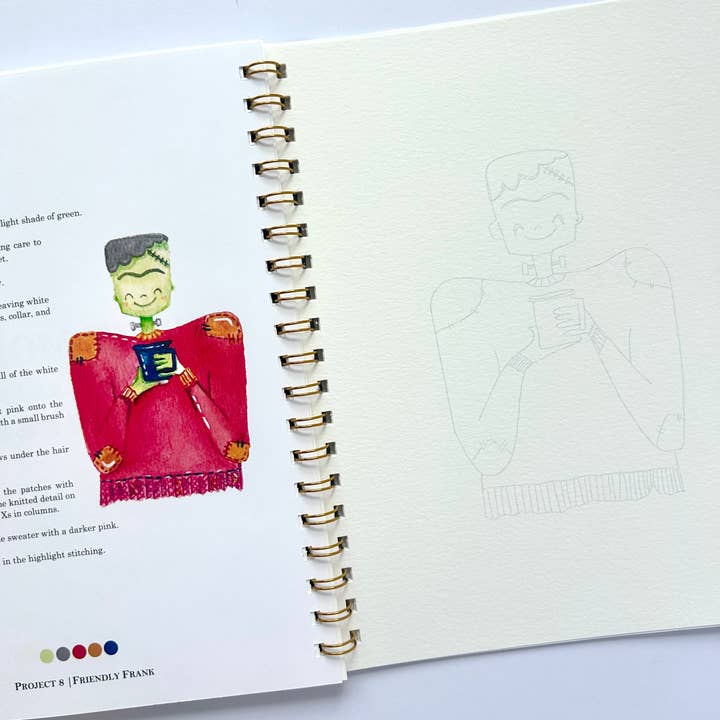 Paint & Pigment Studios - Wholesale Sketchbook/Sketchpad - Halloween Watercolor Workbook 4